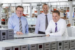 Die drei Geschäftsführer der BDT Media Automation GmbH (v.l.n.r.): Friedhelm Steinhilber, Rolf Ritter und Dr. Holger Rath