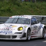 2007 saß das Geld noch locker: Porsche 997 GT3 RSR gesponsort von paragon. 2010 war paragon insolvent - dann folgte eine Blitzsanierung.