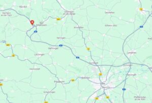 AGV am Hauptsitz von Huber Automotive; Quelle: google Maps