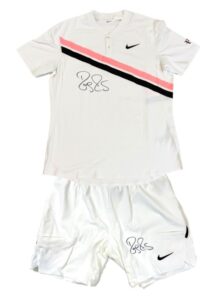 Boris Beckers Originalkluft seines US-Open-Siegs 1989 - gardinenweiß sieht anders aus...